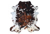 Tricolor Cowhide Rug , Size: X-Jumbo(XXL), Code: AW106