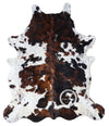 Exotic Tricolor Cowhide Rug , Size: Jumbo(XL), Code: AW129