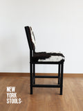 OXFORD | Customizable Cowhide & Black Metal Industrial Dining Chair