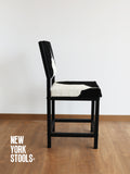 OXFORD | Customizable Cowhide & Black Metal Industrial Dining Chair