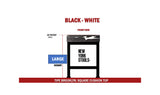 Black & White Cowhide Brooklyn Stool | Cowhide Counter Stool | Luxury Cowhide Bar Stool | Square Cushion | Height: Large