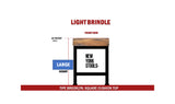 Light Brindle Cowhide Brooklyn Stool | Cowhide Counter Stool | Luxury Cowhide Bar Stool | Square Cushion | Height: Large