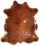 Light Brindle Tricolor Cowhide Rug , Size: Jumbo(XL), Code: AZ16