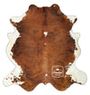 Light Brindle Tricolor Cowhide Rug , Size: Jumbo(XL), Code: AX99