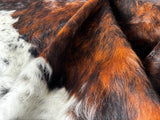 Dark Brindle Cowhide Rug , Size: Large(L), Code: BR96