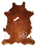 Brown and White Cowhide Rug , Size: Large(L), Code: BR03