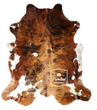 Exotic Tricolor Cowhide Rug , Size: X-Jumbo(XXL), Code: DR01