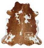 Brown and White Cowhide Rug , Size: Large(L), Code: BR139