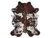 Exotic Tricolor Cowhide Rug , Size: X-Jumbo(XXL), Code: AW159
