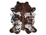 Exotic Tricolor Cowhide Rug , Size: X-Jumbo(XXL), Code: AW159