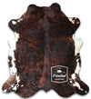 Dark Brindle Tricolor Cowhide Rug , Size: X-Jumbo(XXL), Code: BR169