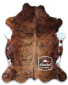 Light Brindle Tricolor Cowhide Rug , Size: X-Jumbo(XXL), Code: BR178