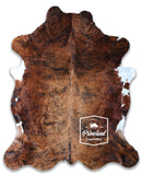 Light Brindle Tricolor Cowhide Rug , Size: X-Jumbo(XXL), Code: BR178