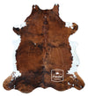 Light Brindle Tricolor Cowhide Rug , Size: Large(L), Code: AX19