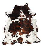 Tricolor Cowhide Rug , Size: Medium(M), Code: BN44