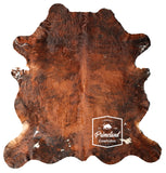 Dark Brindle Cowhide Rug , Size: Large(L), Code: DR29