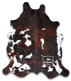 Tricolor Cowhide Rug , Size: Large(L), Code: DR35