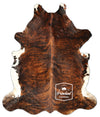 Light Brindle Tricolor Cowhide Rug , Size: Jumbo(XL), Code: BR42