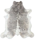 Grey Cowhide Rug , Size: Jumbo(XL), Code: AX73