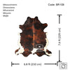 Dark Brindle Cowhide Rug , Size: Jumbo(XL), Code: BR109