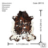 Exotic Tricolor Cowhide Rug , Size: X-Jumbo(XXL), Code: BR110