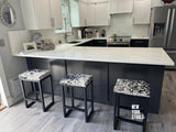 Cowhide Soho Stool | Bespoke Modern Cowhide Bar Stool: Made-to-Order Height and Cowhide Color