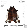 Dark Brindle Cowhide Rug , Size: Large(L), Code: BR96