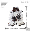 Tricolor Cowhide Rug , Size: X-Jumbo(XXL), Code: BR163