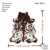 Exotic Tricolor Cowhide Rug , Size: Jumbo(XL), Code: BN57