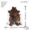 Tricolor Cowhide Rug , Size: X-Jumbo(XXL), Code: BR168