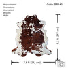 Tricolor Cowhide Rug , Size: X-Jumbo(XXL), Code: BR143