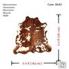Tricolor Cowhide Rug , Size: Medium(M), Code: BN63