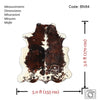 Tricolor Cowhide Rug , Size: Small(S), Code: BN64