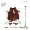 Brown and White Cowhide Rug , Size: X-Jumbo(XXL), Code: AW155