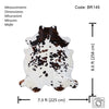 Tricolor Cowhide Rug , Size: X-Jumbo(XXL), Code: BR145