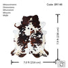 Tricolor Cowhide Rug , Size: Jumbo(XL), Code: BR146