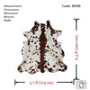 Exotic Tricolor Cowhide Rug , Size: Medium(M), Code: BN69