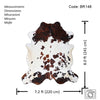 Tricolor Cowhide Rug , Size: X-Jumbo(XXL), Code: BR148