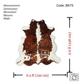 Tricolor Cowhide Rug , Size: Large(L), Code: BN73