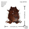 Tricolor Cowhide Rug , Size: Jumbo(XL), Code: BR155