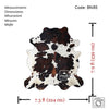 Tricolor Cowhide Rug , Size: Jumbo(XL), Code: BN85