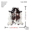 Exotic Tricolor Cowhide Rug , Size: Jumbo(XL), Code: BN86