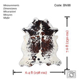 Exotic Tricolor Cowhide Rug , Size: Jumbo(XL), Code: BN86