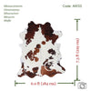 Tricolor Cowhide Rug , Size: Large(L), Code: AW33
