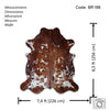 Exotic Tricolor Cowhide Rug , Size: X-Jumbo(XXL), Code: BR188