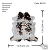 Exotic Tricolor Cowhide Rug , Size: Jumbo(XL), Code: BR191