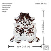 Tricolor Cowhide Rug , Size: Jumbo(XL), Code: BR192