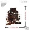 Tricolor Cowhide Rug , Size: Medium(M), Code: BN98