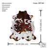 Exotic Tricolor Cowhide Rug , Size: Jumbo(XL), Code: BR194