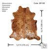 Light Brindle  Cowhide Rug , Size: Medium(M), Code: BR195